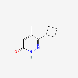 molecular formula C9H12N2O B1492426 6-Cyclobutyl-5-methyl-2,3-dihydropyridazin-3-one CAS No. 1933672-03-7