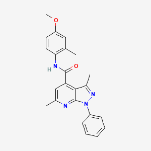 N-(4-methoxy-2-methylphenyl)-3,6-dimethyl-1-phenyl-1H-pyrazolo[3,4-b]pyridine-4-carboxamide