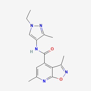 N-(1-ethyl-3-methyl-1H-pyrazol-4-yl)-3,6-dimethyl[1,2]oxazolo[5,4-b]pyridine-4-carboxamide