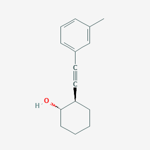 molecular formula C15H18O B1492430 (1S,2R)-2-[2-(3-methylphenyl)ethynyl]cyclohexan-1-ol CAS No. 2166001-64-3