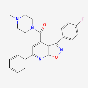 [3-(4-Fluorophenyl)-6-phenyl[1,2]oxazolo[5,4-b]pyridin-4-yl](4-methylpiperazin-1-yl)methanone