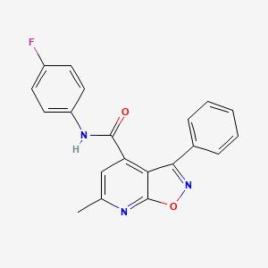 N-(4-fluorophenyl)-6-methyl-3-phenyl[1,2]oxazolo[5,4-b]pyridine-4-carboxamide