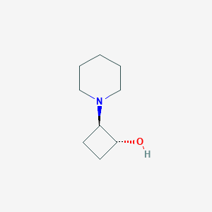 molecular formula C9H17NO B1492432 反式-2-(哌啶-1-基)环丁烷-1-醇 CAS No. 2148834-00-6