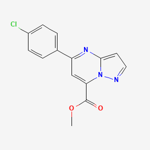 Methyl 5-(4-chlorophenyl)pyrazolo[1,5-a]pyrimidine-7-carboxylate