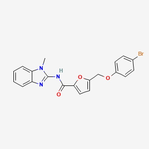 5-[(4-bromophenoxy)methyl]-N-(1-methyl-1H-benzimidazol-2-yl)furan-2-carboxamide