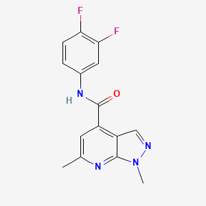 N-(3,4-difluorophenyl)-1,6-dimethyl-1H-pyrazolo[3,4-b]pyridine-4-carboxamide