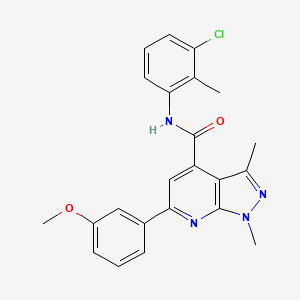 N-(3-chloro-2-methylphenyl)-6-(3-methoxyphenyl)-1,3-dimethyl-1H-pyrazolo[3,4-b]pyridine-4-carboxamide