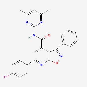 N-(4,6-dimethylpyrimidin-2-yl)-6-(4-fluorophenyl)-3-phenyl[1,2]oxazolo[5,4-b]pyridine-4-carboxamide