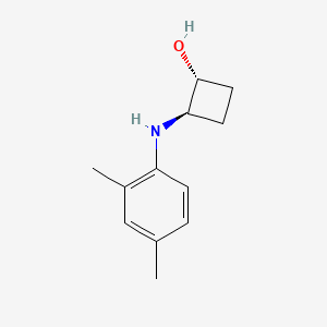 molecular formula C12H17NO B1492446 trans-2-[(2,4-Dimethylphenyl)amino]cyclobutan-1-ol CAS No. 2152366-53-3