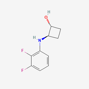 trans-2-[(2,3-Difluorophenyl)amino]cyclobutan-1-ol