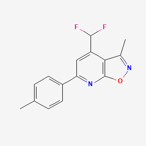 4-(Difluoromethyl)-3-methyl-6-(4-methylphenyl)[1,2]oxazolo[5,4-b]pyridine