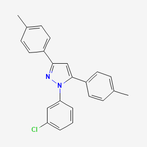 1-(3-chlorophenyl)-3,5-bis(4-methylphenyl)-1H-pyrazole