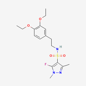 molecular formula C17H24FN3O4S B14924509 N-(3,4-Diethoxyphenethyl)-5-fluoro-1,3-dimethyl-1H-pyrazole-4-sulfonamide 