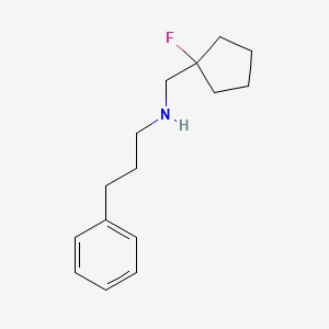 [(1-Fluorocyclopentyl)methyl](3-phenylpropyl)amine