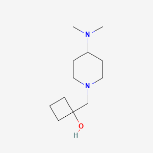 1-{[4-(Dimethylamino)piperidin-1-yl]methyl}cyclobutan-1-ol