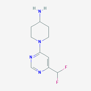 1-[6-(Difluoromethyl)pyrimidin-4-yl]piperidin-4-amine