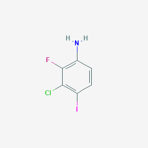 molecular formula C6H4ClFIN B1492454 3-氯-2-氟-4-碘苯胺 CAS No. 874840-61-6