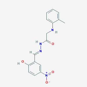 N2-(o-Tolyl)glycine N'-(5-nitrosalicylidene)hydrazide