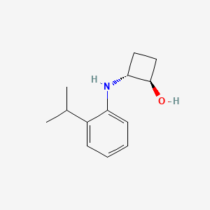 trans-2-{[2-(Propan-2-yl)phenyl]amino}cyclobutan-1-ol