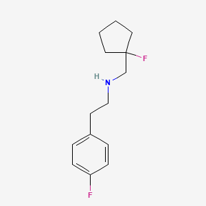 [(1-Fluorocyclopentyl)methyl][2-(4-fluorophenyl)ethyl]amine