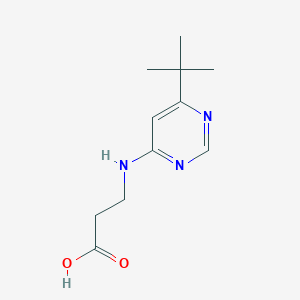 molecular formula C11H17N3O2 B1492461 3-[(6-Tert-butylpyrimidin-4-yl)amino]propanoic acid CAS No. 1879718-07-6