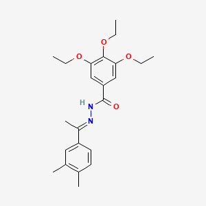 molecular formula C23H30N2O4 B14924611 N'-[(1E)-1-(3,4-dimethylphenyl)ethylidene]-3,4,5-triethoxybenzohydrazide 