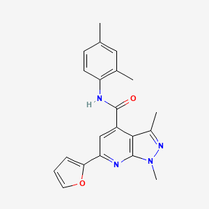 N-(2,4-dimethylphenyl)-6-(furan-2-yl)-1,3-dimethyl-1H-pyrazolo[3,4-b]pyridine-4-carboxamide