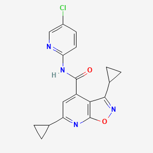 N-(5-chloropyridin-2-yl)-3,6-dicyclopropyl[1,2]oxazolo[5,4-b]pyridine-4-carboxamide