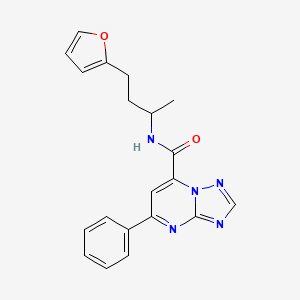 N-[4-(furan-2-yl)butan-2-yl]-5-phenyl[1,2,4]triazolo[1,5-a]pyrimidine-7-carboxamide