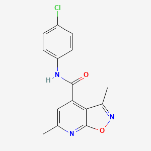 N-(4-chlorophenyl)-3,6-dimethyl[1,2]oxazolo[5,4-b]pyridine-4-carboxamide