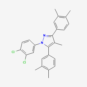 molecular formula C26H24Cl2N2 B14924675 1-(3,4-dichlorophenyl)-3,5-bis(3,4-dimethylphenyl)-4-methyl-1H-pyrazole 