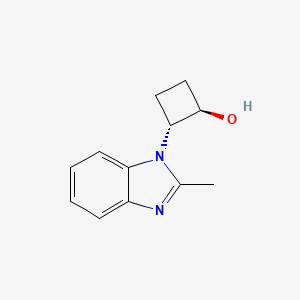 trans-2-(2-methyl-1H-1,3-benzodiazol-1-yl)cyclobutan-1-ol