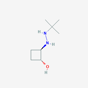 molecular formula C8H18N2O B1492473 trans-2-(2-Tert-butylhydrazin-1-yl)cyclobutan-1-ol CAS No. 2165506-45-4