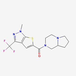 hexahydropyrrolo[1,2-a]pyrazin-2(1H)-yl[1-methyl-3-(trifluoromethyl)-1H-thieno[2,3-c]pyrazol-5-yl]methanone