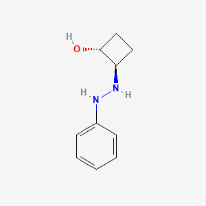 trans-2-(2-Phenylhydrazin-1-yl)cyclobutan-1-ol