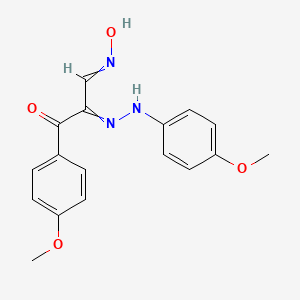 molecular formula C17H17N3O4 B1492476 3-Hydroxyimino-1-(4-methoxyphenyl)-2-[(4-methoxyphenyl)hydrazinylidene]propan-1-one CAS No. 339279-51-5