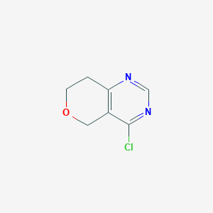 molecular formula C7H7ClN2O B1492478 4-Chloro-7,8-dihydro-5H-pyrano[4,3-D]pyrimidine CAS No. 1260671-77-9