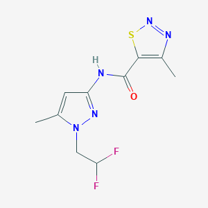 N-[1-(2,2-difluoroethyl)-5-methyl-1H-pyrazol-3-yl]-4-methyl-1,2,3-thiadiazole-5-carboxamide