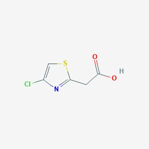molecular formula C5H4ClNO2S B1492479 (4-氯噻唑-2-基)乙酸 CAS No. 29676-72-0