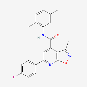 N-(2,5-dimethylphenyl)-6-(4-fluorophenyl)-3-methyl[1,2]oxazolo[5,4-b]pyridine-4-carboxamide