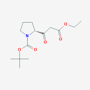 molecular formula C14H23NO5 B1492482 (R)-1-Boc-2-(3-乙氧基-3-氧代丙酰基)吡咯烷 CAS No. 287107-87-3