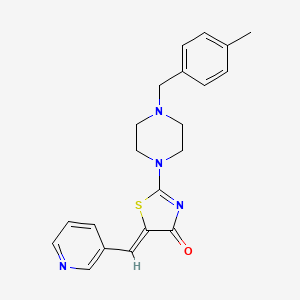 (5Z)-2-[4-(4-methylbenzyl)piperazin-1-yl]-5-(pyridin-3-ylmethylidene)-1,3-thiazol-4(5H)-one