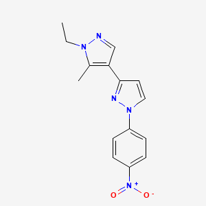 1'-ethyl-5'-methyl-1-(4-nitrophenyl)-1H,1'H-3,4'-bipyrazole