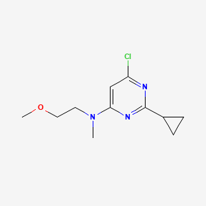 molecular formula C11H16ClN3O B1492490 6-chloro-2-cyclopropyl-N-(2-methoxyethyl)-N-methylpyrimidin-4-amine CAS No. 1509823-54-4