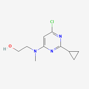 molecular formula C10H14ClN3O B1492491 2-((6-氯-2-环丙基嘧啶-4-基)(甲基)氨基)乙醇 CAS No. 1516690-08-6
