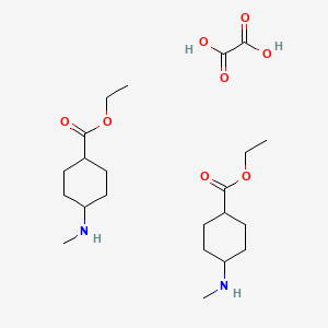 Ethyl 4-(methylamino)cyclohexane-1-carboxylate hemioxalate