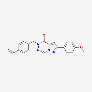 5-(4-ethenylbenzyl)-2-(4-methoxyphenyl)pyrazolo[1,5-d][1,2,4]triazin-4(5H)-one