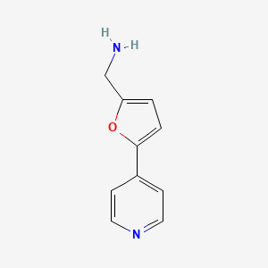 molecular formula C10H10N2O B1492499 (5-(Pyridin-4-yl)furan-2-yl)methanamine CAS No. 1505047-67-5