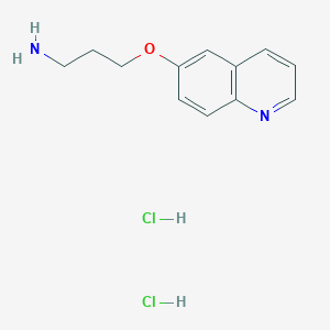 molecular formula C12H16Cl2N2O B1492501 6-(3-氨基丙氧基)喹啉二盐酸盐 CAS No. 2098041-24-6