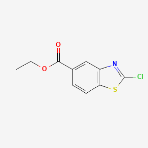molecular formula C10H8ClNO2S B1492502 2-氯苯并[d]噻唑-5-甲酸乙酯 CAS No. 1680191-38-1